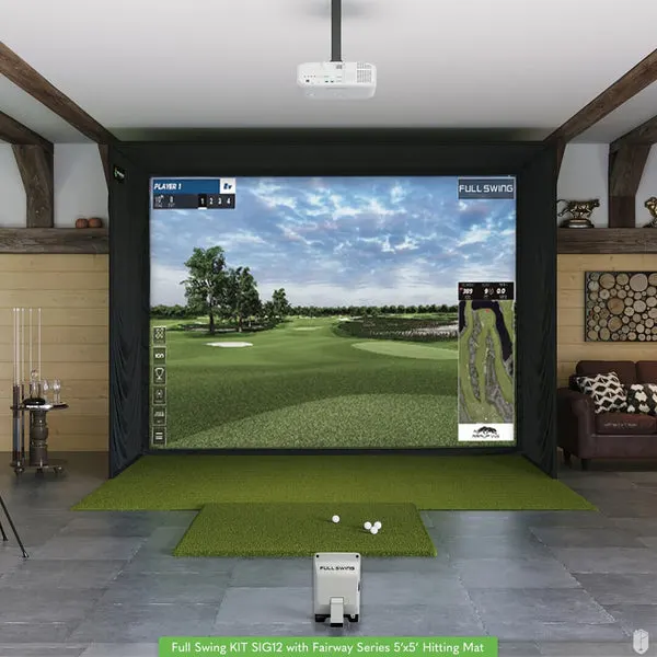 Shop Indoor Golf Full Swing KIT SIG12 Golf Simulator Package