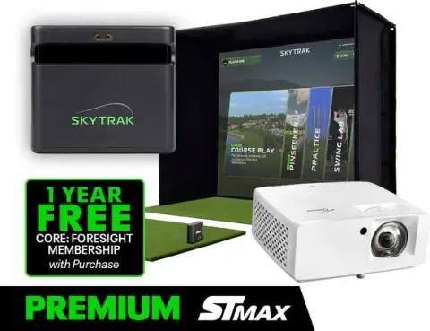 SkyTrak ST MAX Golf Simulator Premium Studio Package