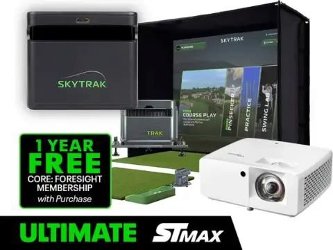 SkyTrak ST MAX Golf Simulator Ultimate Studio Package